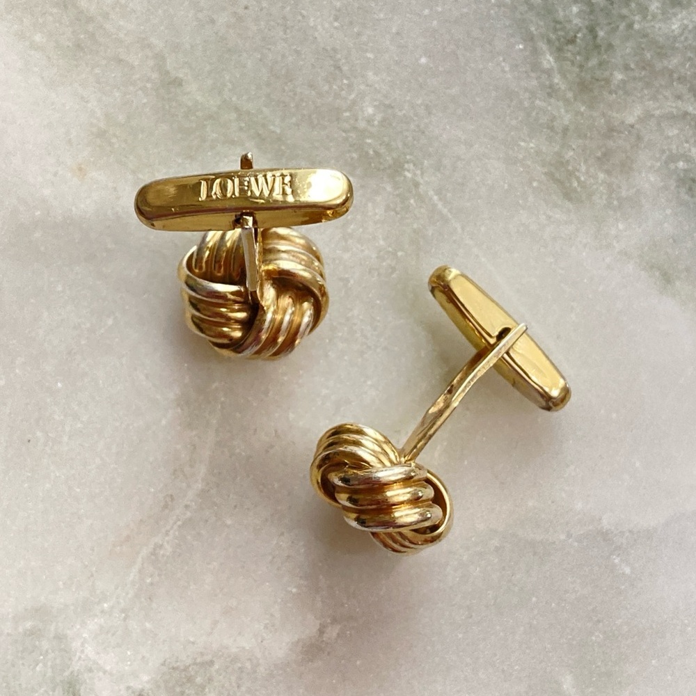 Loewe Cuff Links 835 Silver Love Knots